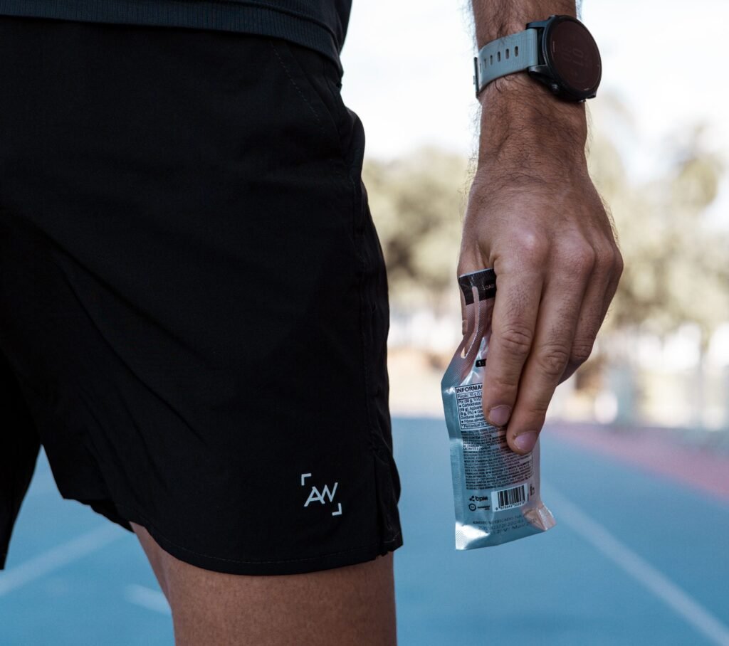 Carbohydrate gel for running